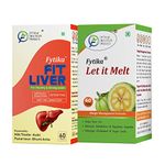 FYTIKA HEALTHCARE PRODUCTS Fit Liver + Let It Melt (Combo Pack) | Milk Thistle 200Mg, Kutki50Mg, Punarnva25Mg, Bhumi Amla 25Mg & Probiotics | Garcinia Cambogia, Green Coffee Extract Tablets