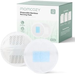 Momcozy Ultra-Thin Disposable Nursing Pads, Ultra-Absorbent and Breathable Portable Breast Pads for Mothers, Keep Dry Continuously, Make Breasts Light and Unburdened, Individually Packaged