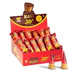 Pure Temptation Chocoblast Waffle Cones [36 Pieces Chocolate Box] Snacks for Kids & Adults - Non-Meltable Chocolate Gift Pack - Individually Wrapped Chocolate Cone Bites - Chocolate-Filled Waffle Cone