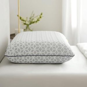 Brightr® Eclipse Oreiller Ferme réglable en Mousse à mémoire de Forme | Idéal pour Les Personnes Dormant sur Le côté et souffrant de douleurs au Cou et aux épaules | Très Ferme – Support Optimal