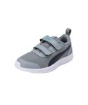 Puma Unisex-Kid Racer PS V3 Quarry-Peacoat-Spring Blue Sneaker - 1 UK (39903902)