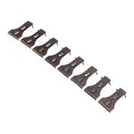 8 Pcs Brick Wall Hanger, Steel Brick Wall Clips Metal Siding Hooks Easy Installation Picture Hanger Brick Hook Clips 30 Lb Load Brick Hangers Clamps Fit Standard Size Bricks