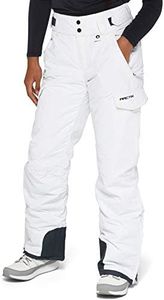 Arctix Women's Snow Sports Insulated Cargo Pants, White, Medium