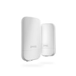 Zyxel Wireless Bridge Point to Point WiFi 6 AX2400 2-Stream | Outdoor IP55 | Long-Range 5GHz | Pre-Configured Auto-pairing 160MHz Support | Wall/Pole Mount | PoE Injector Included | NWA55AXPTP