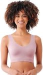 Floatley Cozy Bra Comfort Wirefree Full Coverage Seamless Bra with Embedded Pad for Women Size M