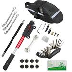 CHUMXINY Bike Repair Kit, Bike Tire Repair Tool Kit Contains 16-in-1 Tool, 120Psi Mini Bicycle Pump, Bicycle Tire Patch Kit, Used for Mountain Bike and Road Bike