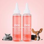 Moe Ear Care Plus Ear Cleaning Solution for pets| For Dogs and Cats (Pack of 2)