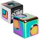Fidget Spinner Fidget Cube Anodised Metal Hand Spinner Desk Toys Sensory Toys Stress And Anxiety Relief For Children and Adults ADHD ADD Autism - Iridescent