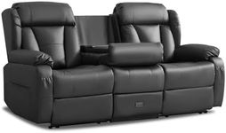 WISHDEER Loveseat Recliner RV Sofa 