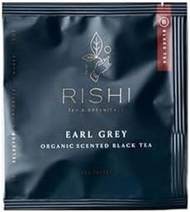Rishi Tea Earl Grey Tea - Organic Sachet Tea Bags, Pure Black Tea with Bergamot Oil, Energizing & Caffeinated - 50 Count