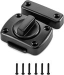 SNOKAY Inner Door Latch Lock Slide Lock, Bolts Bedroom Door Lock Door Reinforcement Lock, Bathroom Gate Latch Single Door Safety Locks for Doors, Suitable for Pet Door Lock, Windows (Black)