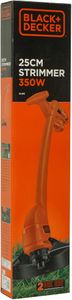 BLACK+DECKER 350W Grass Strimmer – 25cm Cutting Swathe