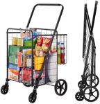 VEVOR Folding Shopping Cart, Jumbo