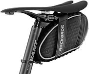 ROCKBROS Saddle Bag, Under Seat Bicycle Bag, Bike Repair Tool Kits Bicycle Tail Bag, MTB Racing Bike Portable Storage Bag 1L Reflective Ultralight