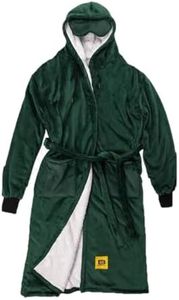 Big Blanket Co Hideout Robe Forest | Sherpa Lining with Hood for Women & Men | Extra Soft Plush Blanket Robe | Oversized Cozy Housecoat