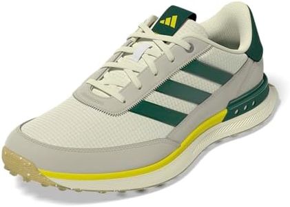 adidas Men's S2G Spikeless 24 Golf Shoes, Off White/Collegiate Green/Wonder Alumina, 10.5