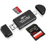 COCOCKA Micro SD Card Reader, 3-in-1 USB 2.0 Memory Card Reader OTG Adapter for PC/Laptop/Smart Phones/Tablets