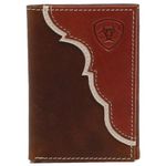 Ariat Two Toned Overlay - Men's Trifold Wallet