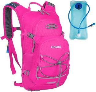 Goloni Hydration Backpack,Lightweight Hydration Pack with 2L Water Bladder,Hiking Backpack for Men, Women, Pink