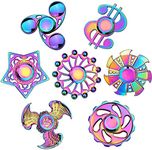 Rainbow Fidget Spinner Metal, Finger Hand Spinner for Kids Adults, Stress Relief Toys Fidget Anxiety Toys Pack Toys Relief Stress Balls Tiny Party Supplies for Stress Relief Party Favors