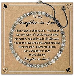AGOT Daughter in Law Gifts from Mother in Law - Natural Stone Bracelet Gift for Teens Teenager Christmas Day Birthday Present for Future Daughter in Law