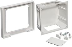 Leviton 47617-RBH Recessed Entertainment Box Includes High Profile Cover, White