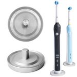 Relsy Oral-B Compatible Electric Toothbrushes Holder for Bathroom, Aluminum Engineered Toothbrush Holder Which Holds Toothbrush Safely, Compatible with only Oral B Electric toothbrushes (Silver)