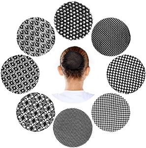 Invisible Ballet Hair Nets for Buns - 8 Pieces Dance Hair Covers for Girls and Women (Classic Style)