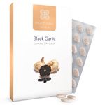 Healthspan Black Garlic 2,000mg | 90 Tablets | Heart Health | Added Vitamin B1 | Rich in Amino Acids | Odour Controlled Tablets | Vegan