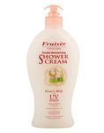 Fruiser Double Moisturising Shower Cream White, Unisex Goat's Milk with UV, 450 ml