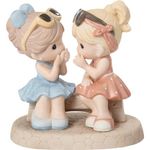 Precious Moments Best Friend Figurine | That's What Friends are for, Bisque Porcelain Figurine | Gift for Best Friend | Sister Gift | Hand-Painted