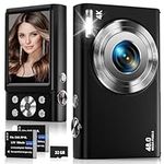 Digital Camera, 4K Autofocus Compact Camera with 32G SD Card HD 48MP with 2.8" Large Screen, 16X Digital Zoom, Portable Mini Camera for Photography, Vlogging Camera for Kids,Adult,Beginners