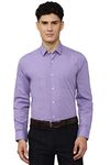 Peter England Men's Slim Fit Shirt (PESFOSLP635605_Lilac 40)