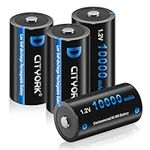 CITYORK Rechargeable D Batteries 80