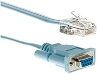 Cisco RJ-45 to DB9F Console Cable, 6 Feet, Compatible 600, 800, 1600 and 1700 Series Routers, 90-Day Limited Warranty (CAB-CONSOLE-RJ45=)