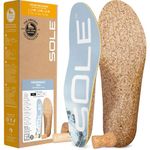 SOLE Performance Thin Plantar Fasciitis Insoles, Men & Women - Arch Support Inserts for foot health and heel pain relief, orthotic shoe inserts men & women