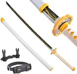 THANOS Demon Slayer Sword Anime Sword 41inch - with Belt - Zenitsu Sword & Tanjirou Sword & Rengoku Sword - Various Styles Available