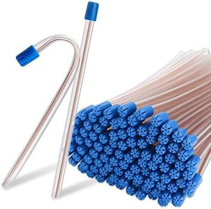1000 pcs Dental Disposable Saliva Ejectors, Saliva Aspirator Tube & Evacuation Suction Tips Clear Body with White Tips