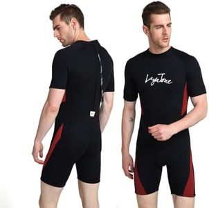 LayaTone 2mm Shorty Wetsuit for Men & Women – High Elastic Neoprene with 20% Nylon, Upgraded YKK Back Zipper (Zinc Alloy, Anti-Jam), Double-Density Warmth & Sea Lice Protection – Swim/Snorkel/Surf