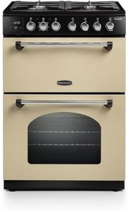 Rangemaster Classic CLA60DFFCR/C 60cm Dual Fuel Cooker, Double Oven, A Rated - Cream