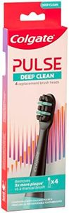 Colgate Pulse Deep Clean Electric Toothbrush Replacement Brush Head Refills, 4 Pack, ProClinical Compatible