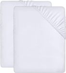 Utopia Bedding Fitted Sheet Single (Bulk Pack of 20), White - Deep Pocket 14 inch (35 cm) - Easy Care - Soft Brushed Microfibre Fabric - Shrinkage and Fade Resistant - Bottom Sheet