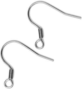 50pcs Adabele 316 Grade Surgical Stainless Steel Hypoallergenic 20mm Fish Earring Hooks Ear Wire (Wire 0.7mm/21 Gauge) for Earrings Jewelry Making SEF4