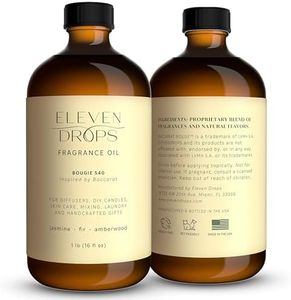 Eleven Drops Bougie 540 Diffuser Oil – Premium Fragrance Oil with Radiant Amber & Jasmine Notes – Elegant Aroma for Cold Air Diffusers, Home, Office, Candle Making, Pet Friendly, 16 Fl.Oz Glass Bottle