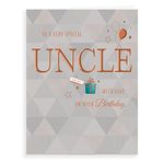 Piccadilly Greetings Avant Garde H90056 Studios Classic Birthday Card Uncle ,green|oak|beige|grey|white,- 8 x 6 inches