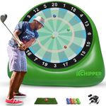 SWOOC Games – Bull Chipper | Giant Golf Darts (Over 6ft Tall) with 10+ Golf Games | Backyard Golf Game with Air Pump | Yard Games for Adults | Giant Outdoor Games for Adults and Family | Outside Games