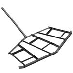 VEVOR Driveway Drag, 86.61" Width Tow Behind Drag Harrow, Q235 Steel Driveway Grader with Adjustable Bars, Support up to 50 lbs, Driveway Tractor Harrow for ATVs, UTVs, Garden Lawn Tractors