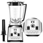 AMZCHEF Blender Smoothie Maker - 2000W Commercial Blender with 2L BPA Free Container - 25000RPM High Speed blender with 8 Speeds Control for kitchen - 4 Presets for Ice/Juice/Smoothie/Nuts