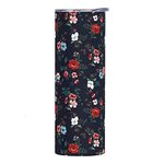 Makachen Floral Stainless Steel Vacuum Insulated Coffee Tumbler Cup Travel Mug 20 OZ for Home, Office, Sport, Party, Gifts