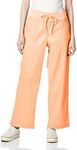 KOI Women's Tall Morgan Ultra Comfy Yoga-Style Cargo Scrub Pants, Sweet Coral, Large/Tall